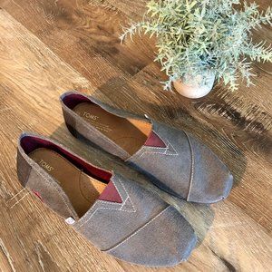 TOMS Men's Taupe Twill Shoes 11.5 NWOT